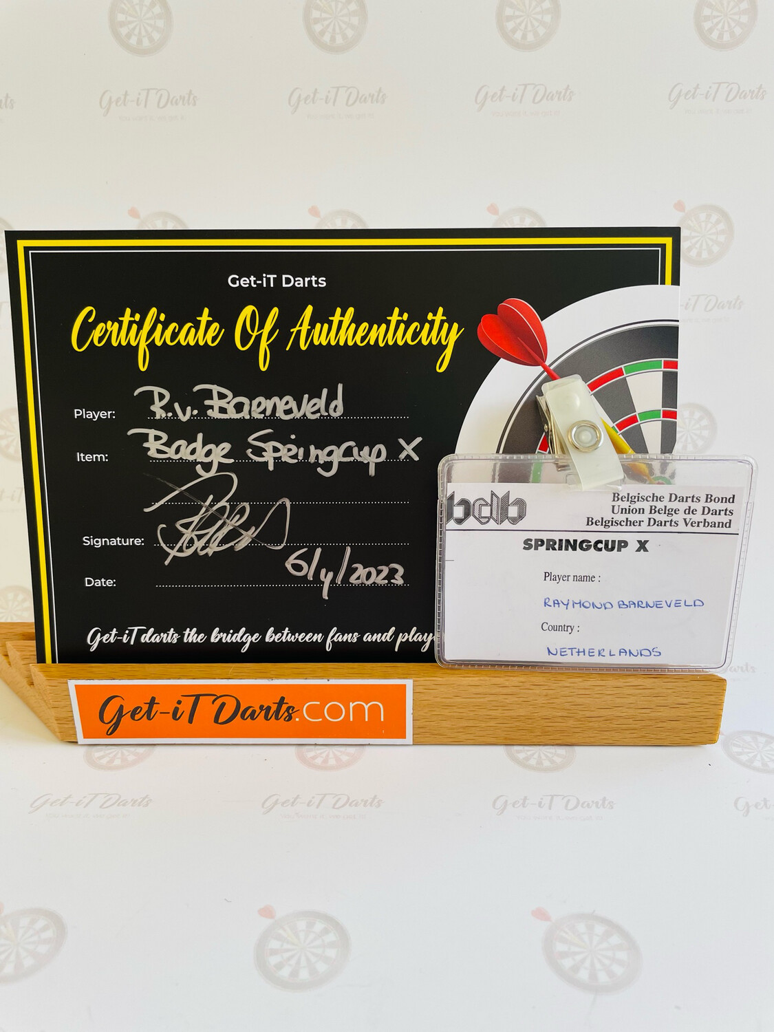Playercard Raymond van Barneveld Signed, Springcup 10
