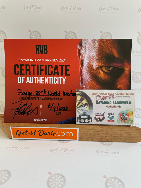 Playercard Raymond van Barneveld Signed, 28th World Masters