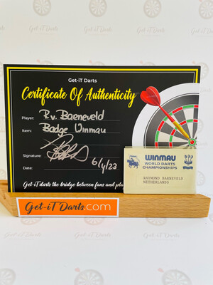 Playercard Raymond van Barneveld Signed, Winmau World darts Championships
