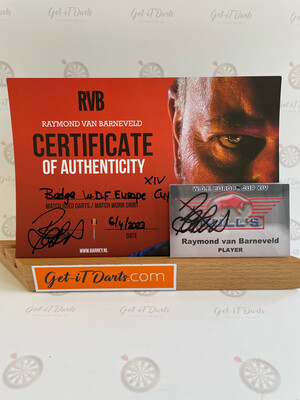 Playercard Raymond van Barneveld Signed, Wdf Europe Cup XIV