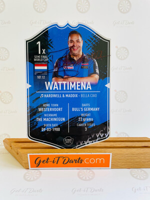 Plexiglas Ultimate Darts Card Jermaine Wattimena
