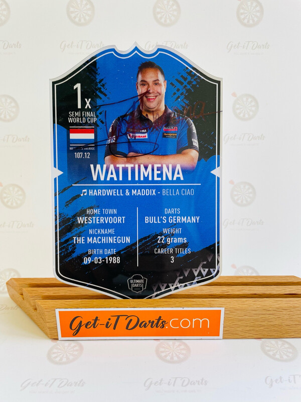 Plexiglas Ultimate Darts Card Jermaine Wattimena