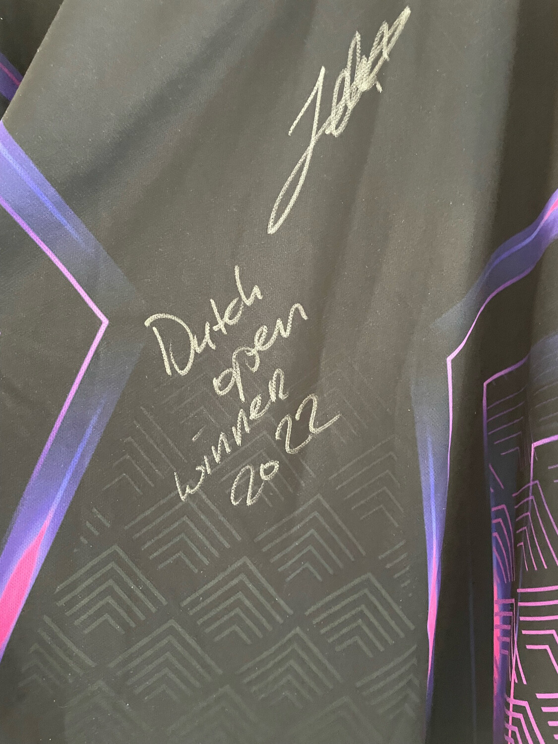 Jelle Klaasen Match worn shirt Dutch Open Winner 2022