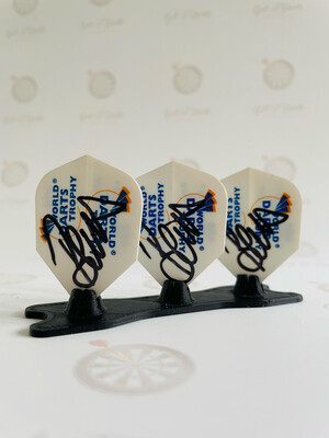 Signed Flights RvB World Darts Trophy 