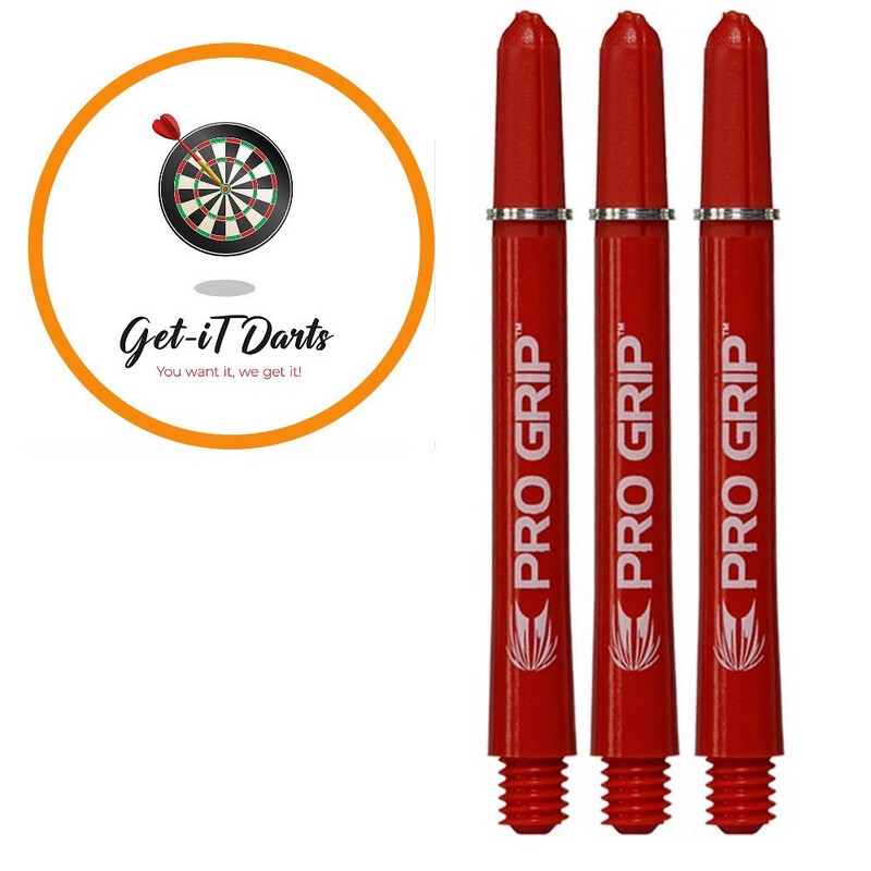 Shafts Target pro grip short 38mm Set Of 3 Red