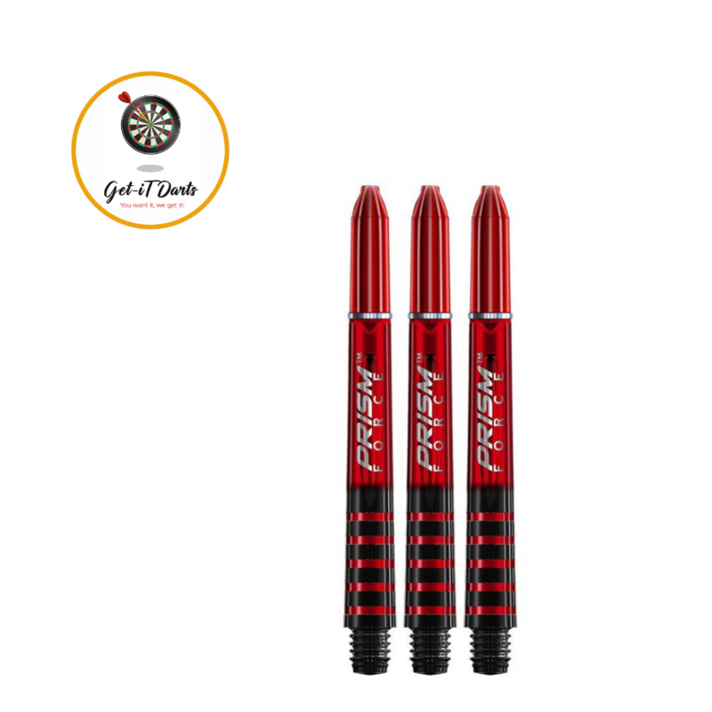 Winmau prism force red shafts set of 3 pcs 37,5mm short plus