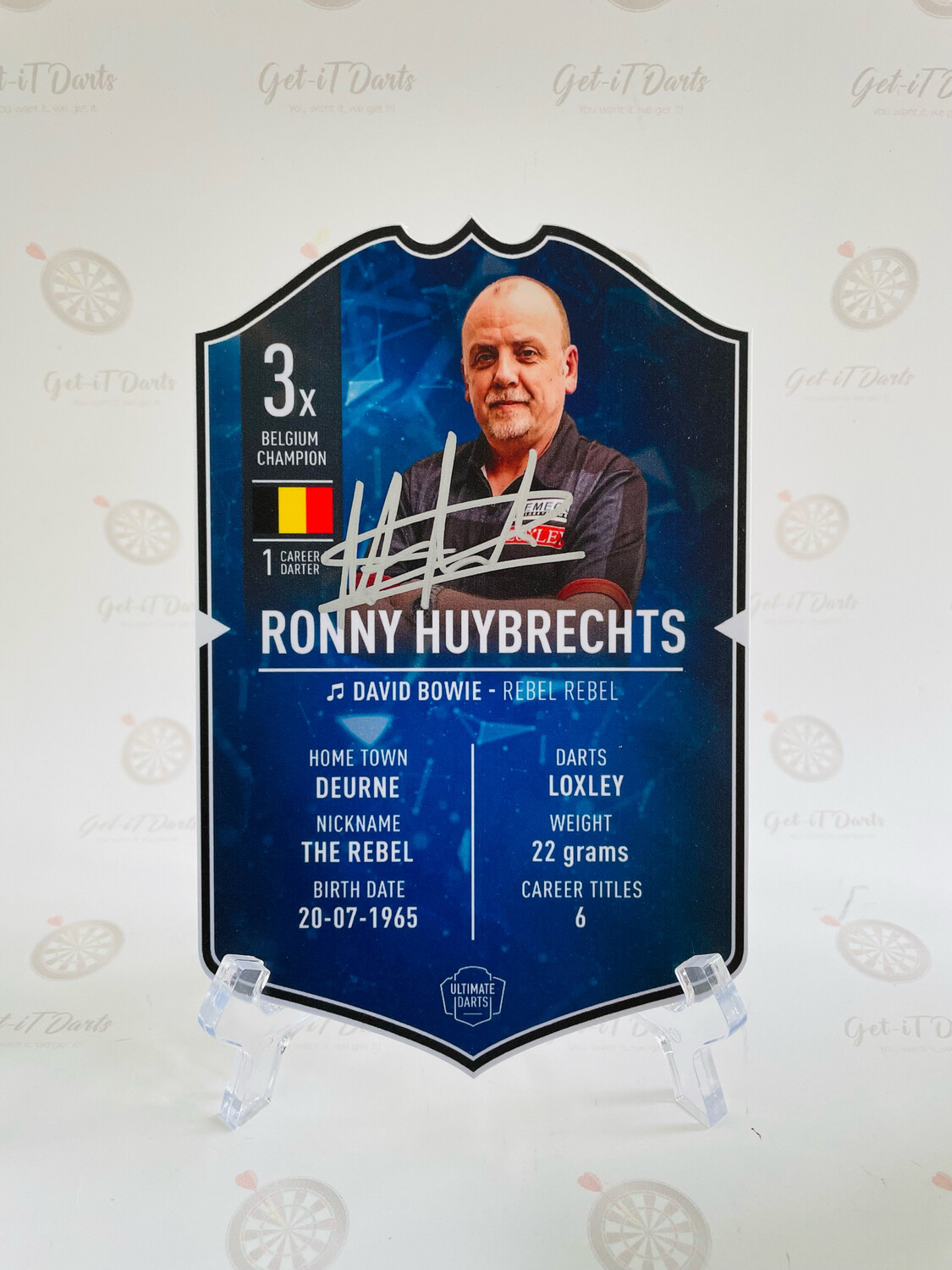 Ultimate Darts Card Ronny Huybrechts 