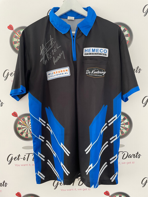 Ronny Huybrechts Shirt Blue Match Used Q-scool