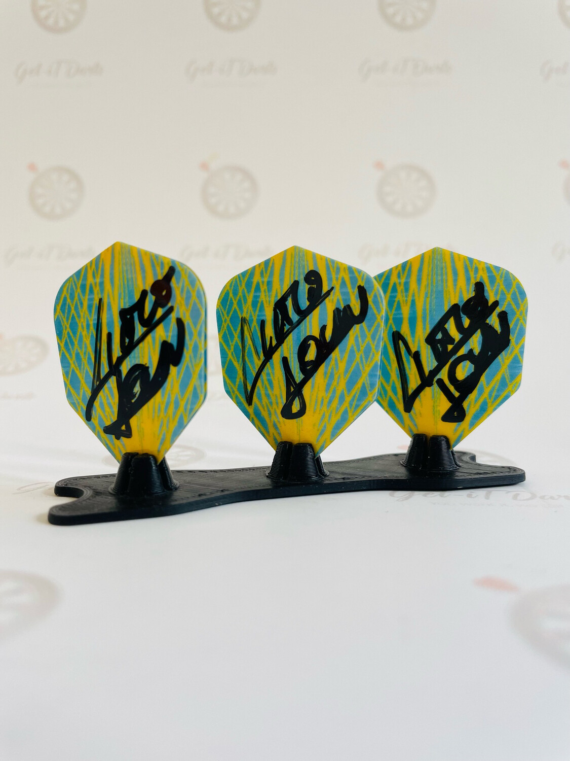 Signed flights Rowby John Rodriguez yellow