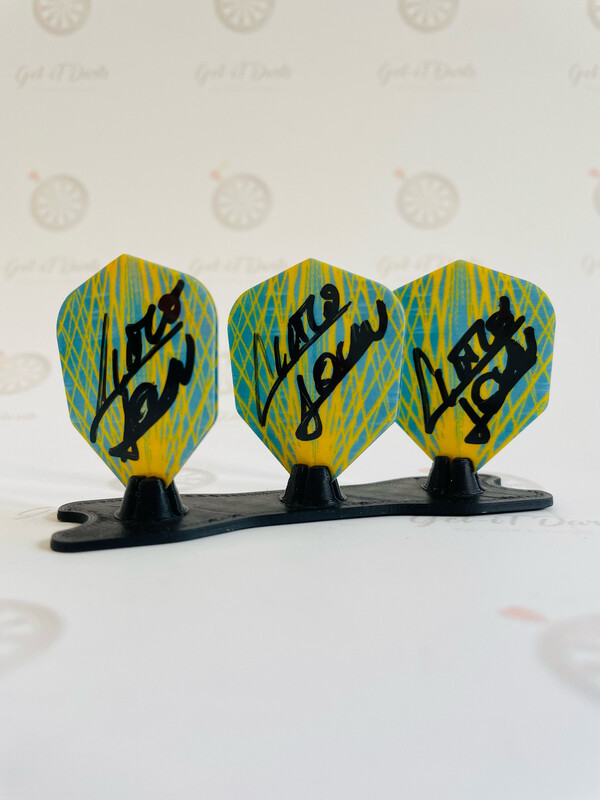 Signed flights Rowby John Rodriguez yellow