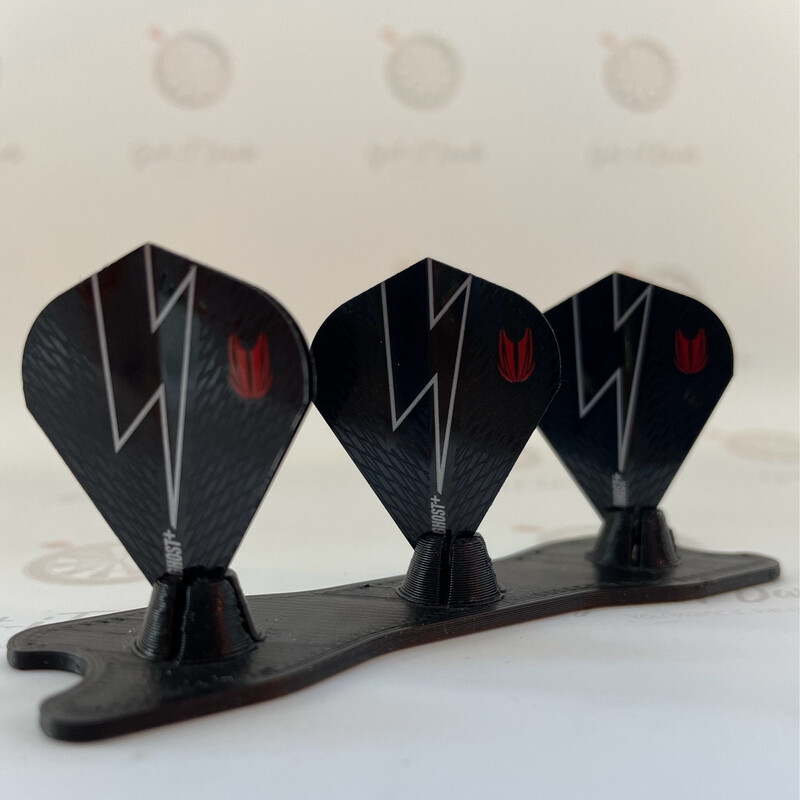 TARGET ULTRA GHOST BLACK/RED G5 VAPOR XS - DART FLIGHTS, Phil Taylor