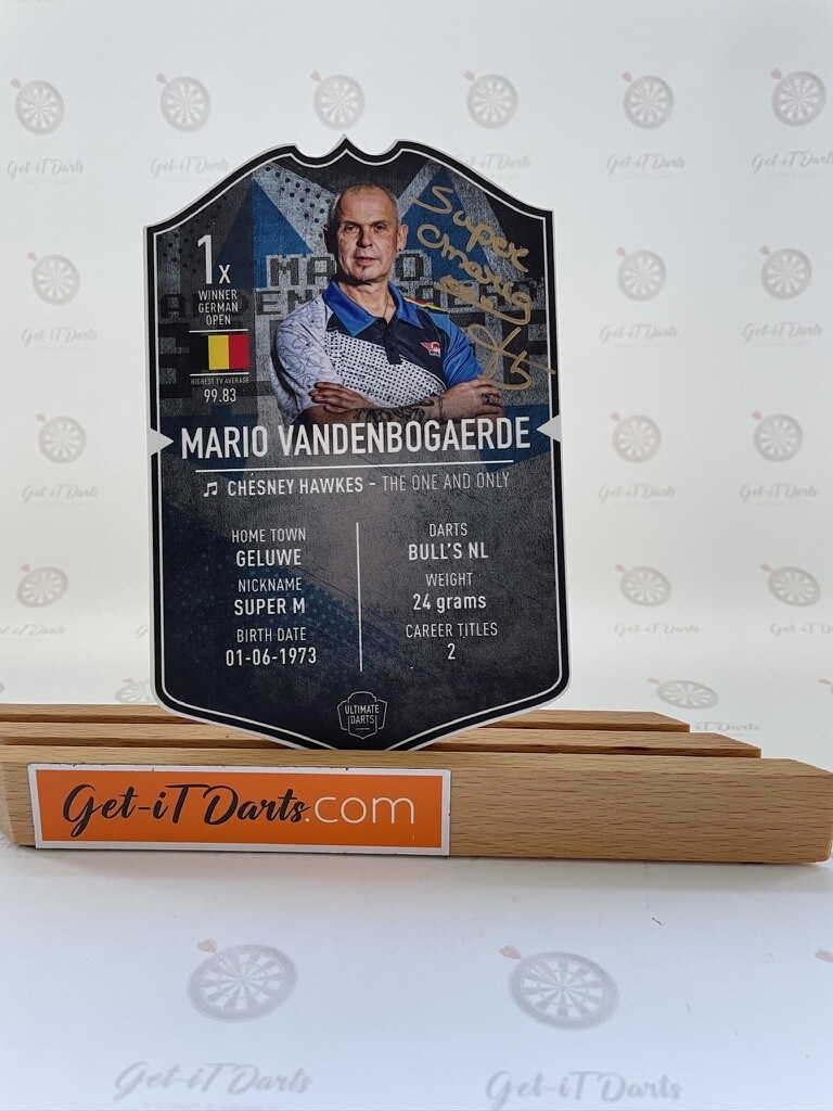 Ultimate Darts Card Small Mario Vandenbogaerde small