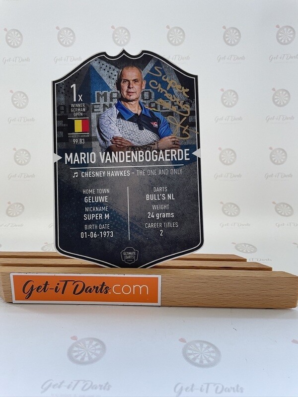 Ultimate Darts Card Small Mario Vandenbogaerde small