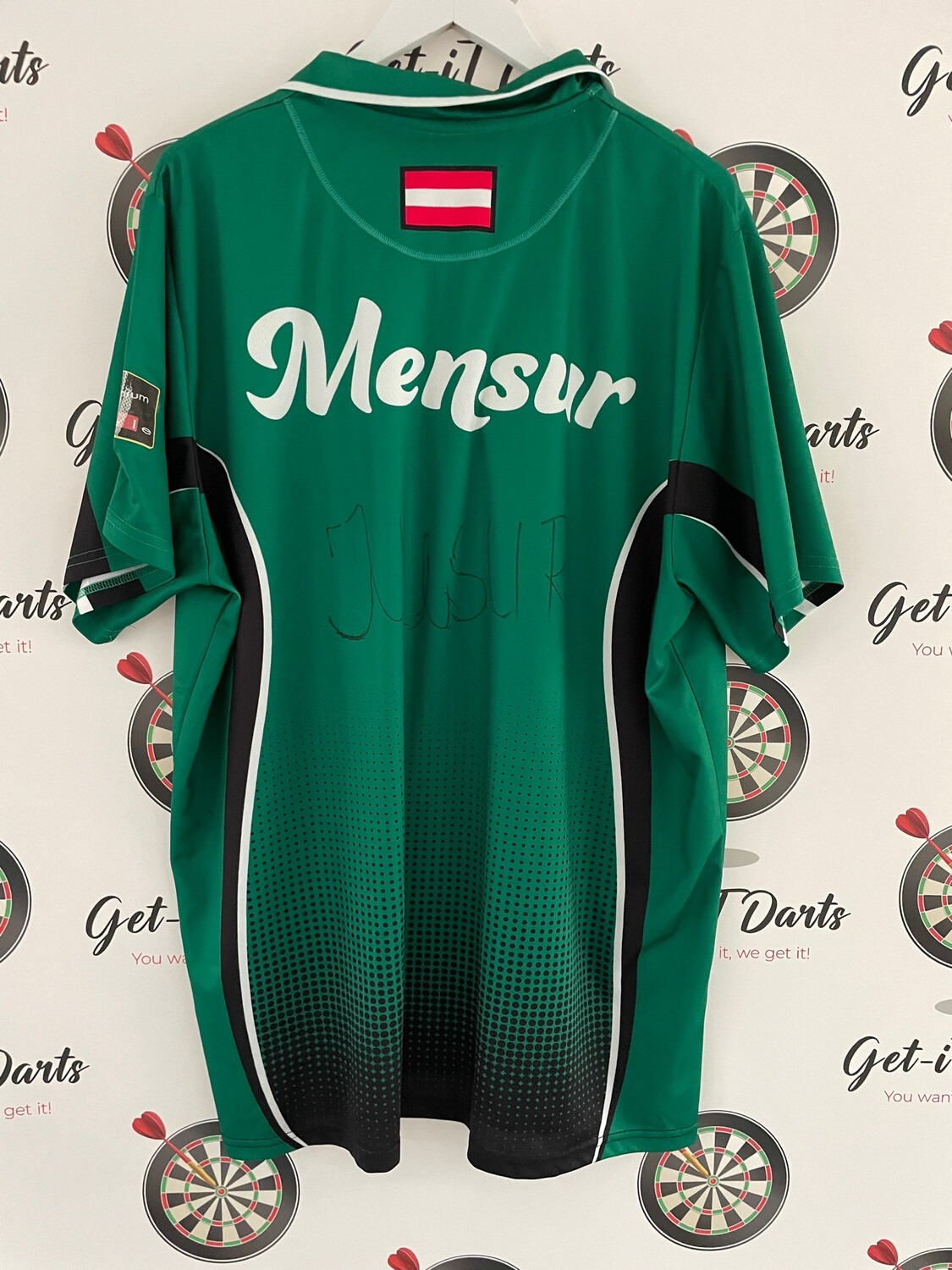 Mensur Suljovic match worn dartshirt