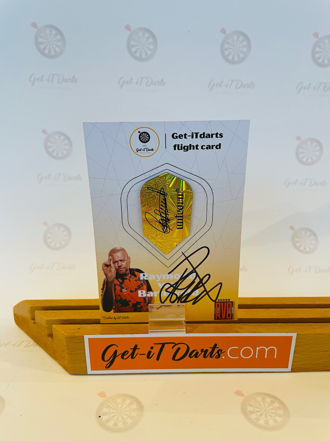 Flight Card Raymond van Barneveld Slim Gold