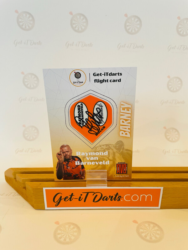 Flight Card Raymond van Barneveld rvb orange Unicorn