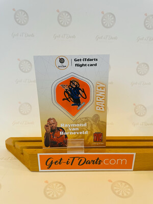 Flight Card Raymond van Barneveld Supersonic Orange