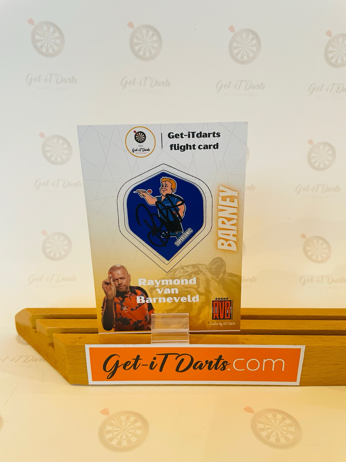 Flight Card Raymond van Barneveld Supersonic Blue