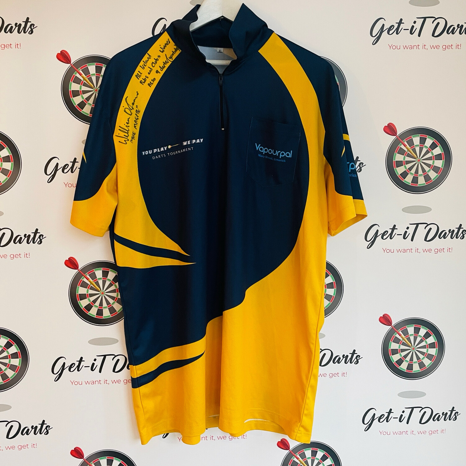 Match Worn shirt William O’Connor- 9 dart!!!!