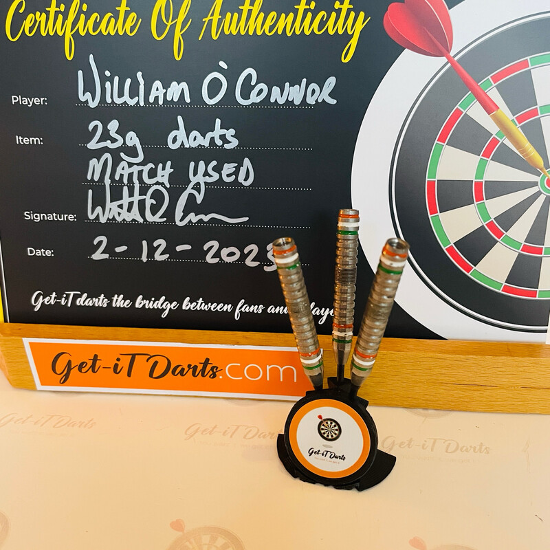 Match Used darts William O’Connor 