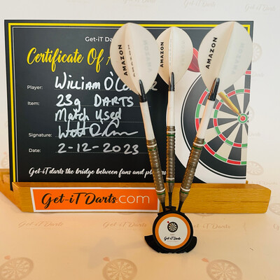 Match Used darts William O’Connor 