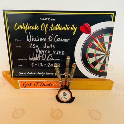 Match Used darts William O’Connor 