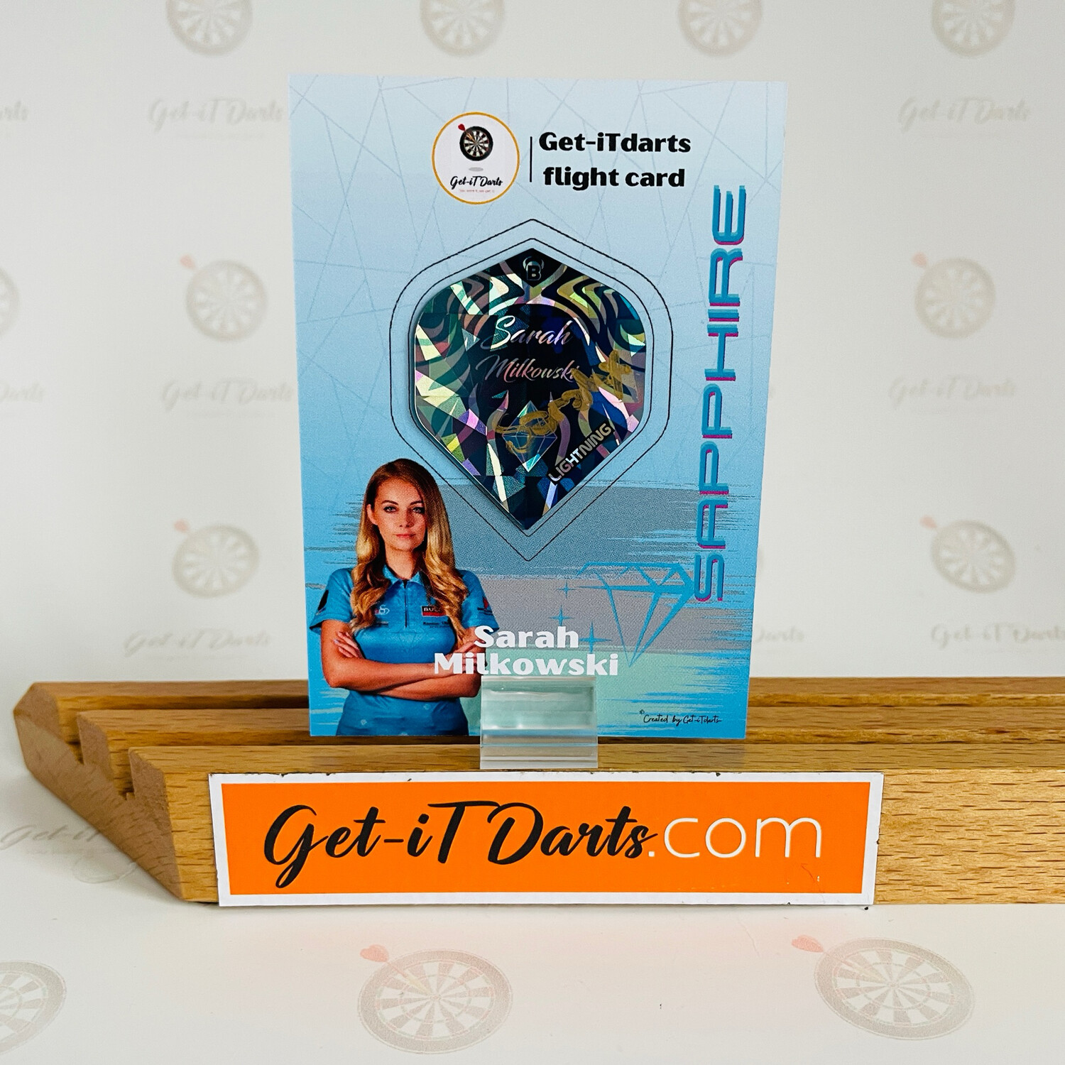Flightcard Sarah Milkowski Saphire