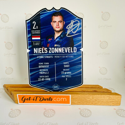 Niels Zonneveld Ultimate Darts Card signed 
