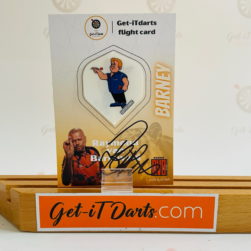 Flight Card Raymond van Barneveld Supersonic white