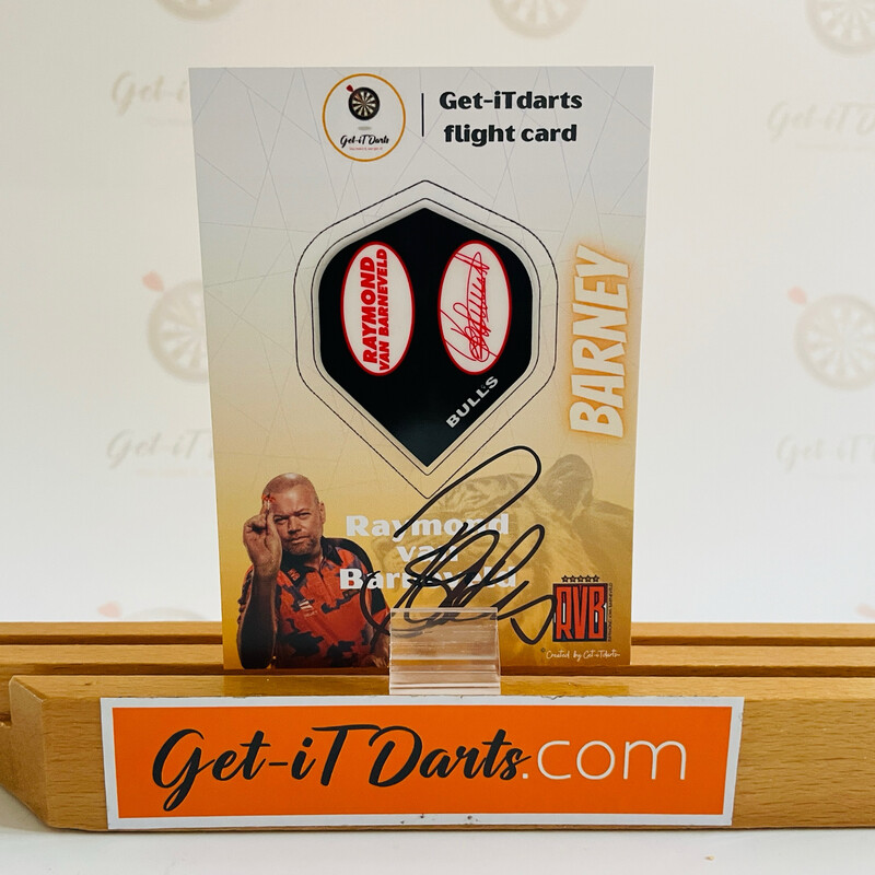 Flight Card Raymond van Barneveld bulls black