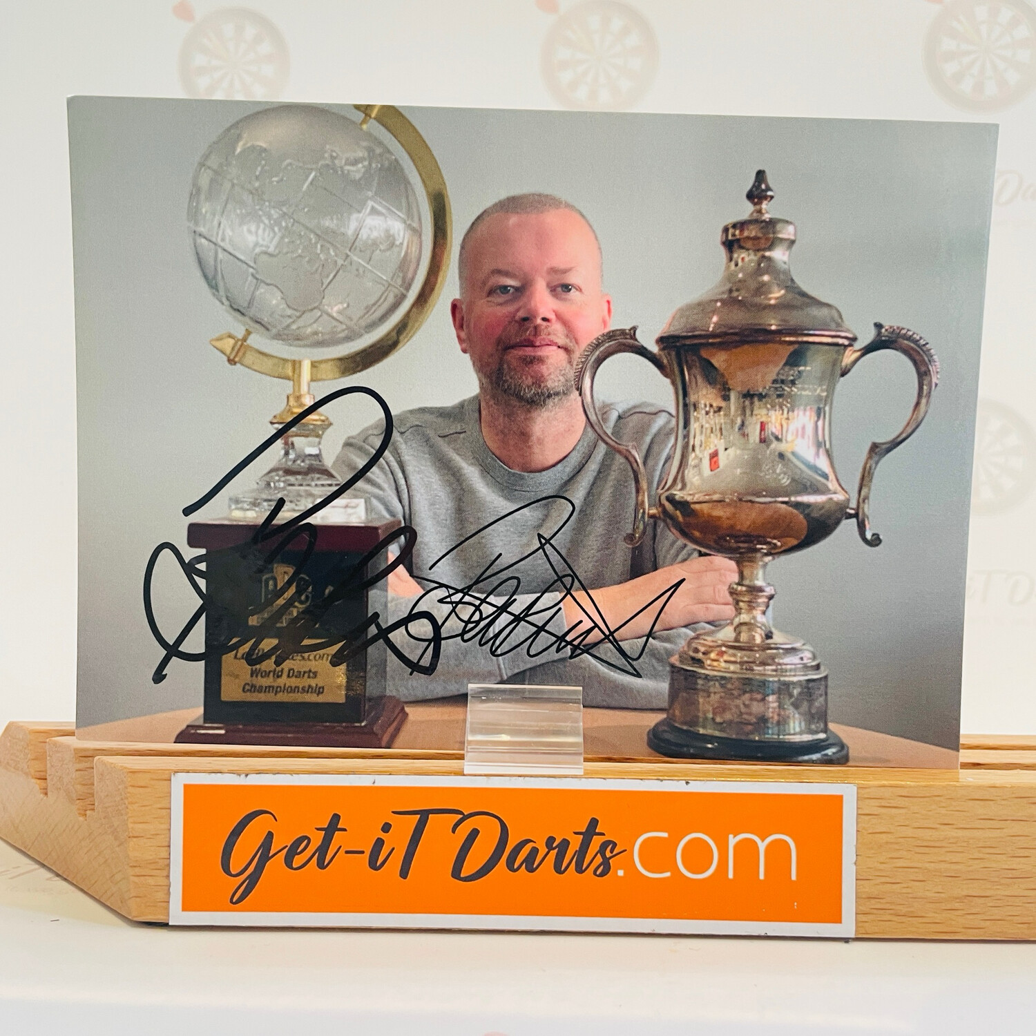 Signed Photocard Raymond van Barneveld Groot