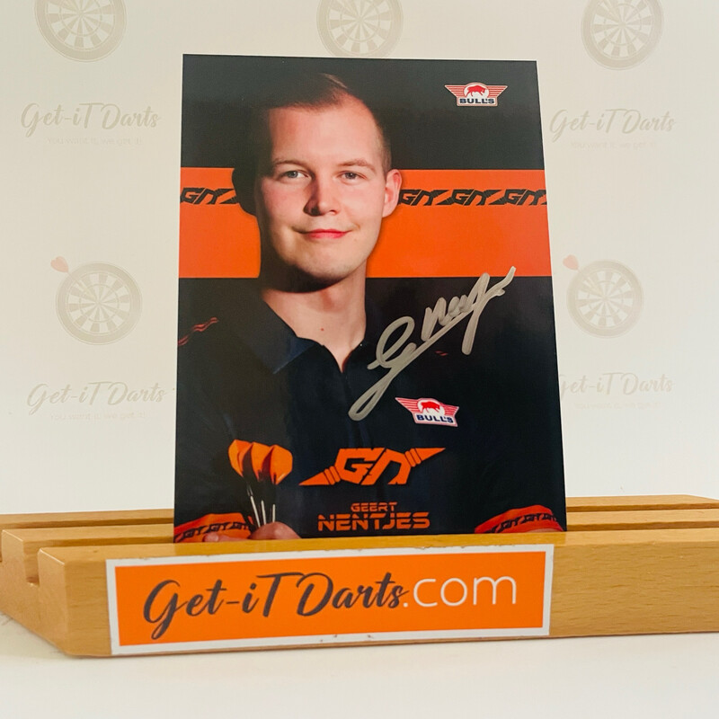 Signed photocard Geert Nentjes