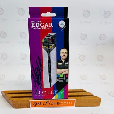 Matthew Edgar Test Card 90% Steeldarts 23 Gram SIGNED BOX