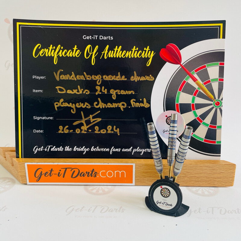 Mario Vandenbogaerde match used darts player championships finals 2024