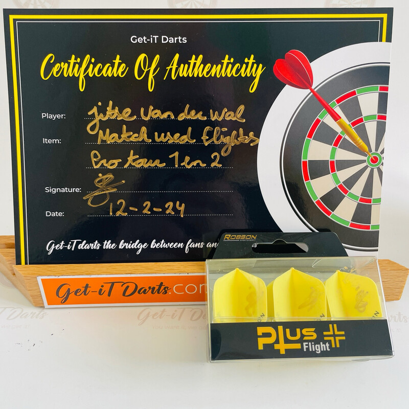 Jitse van der Wal match used flights pro tour 1&2