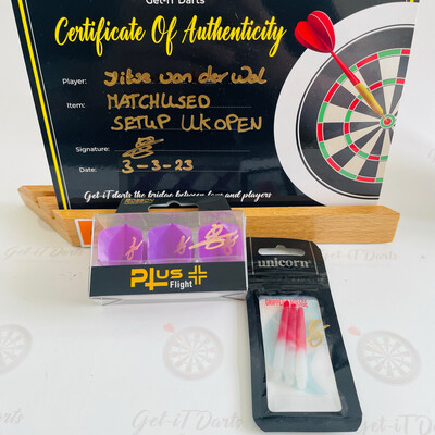 Jitse van der Wal match used setup UK Open 2023