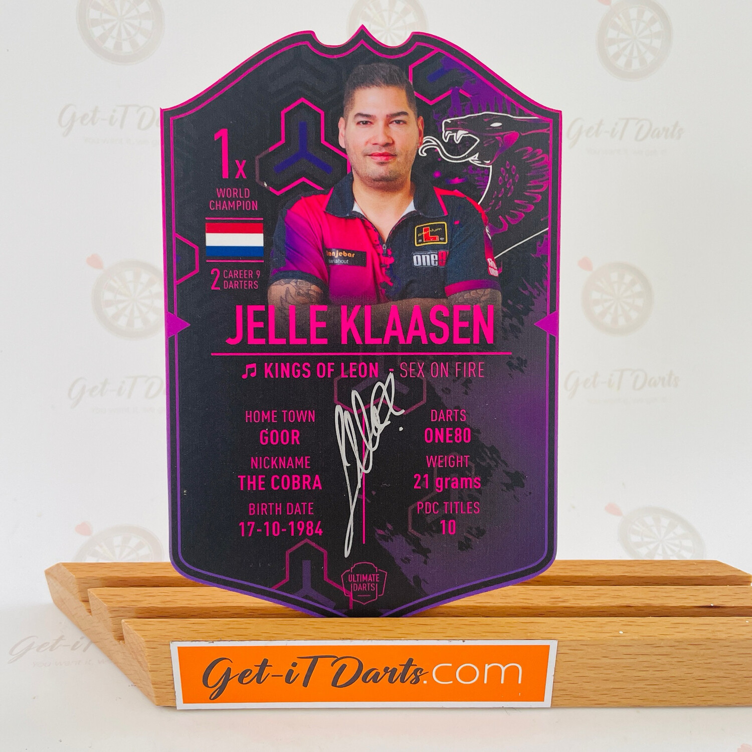 Ultimate Card One80 Jelle Klaasen signed 