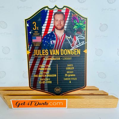 Jules van Dongen Ultimate Darts Card Signed