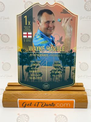 SIGNED Exclusive Wayne Mardle Mini Ultimate Darts Card SIGNED Exclusive Wayne Mardle Mini Ultimate Darts Card