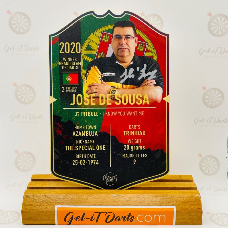 SIGNED Exclusive José de Sousa Mini Ultimate Darts Card