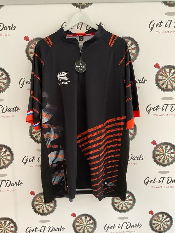 Replica Shirt Target Raymond van Barneveld SIGNED in front. 3XL 