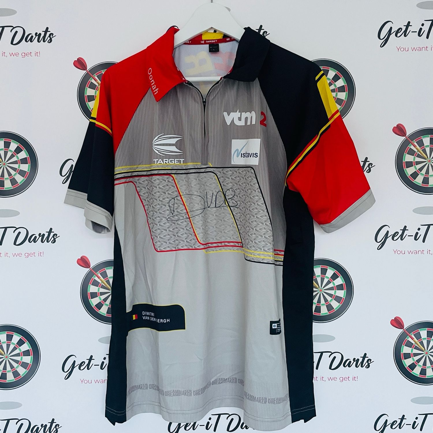 Dimitri Van Den Bergh Match Worn Pro Tour Shirt first 6 months  2024