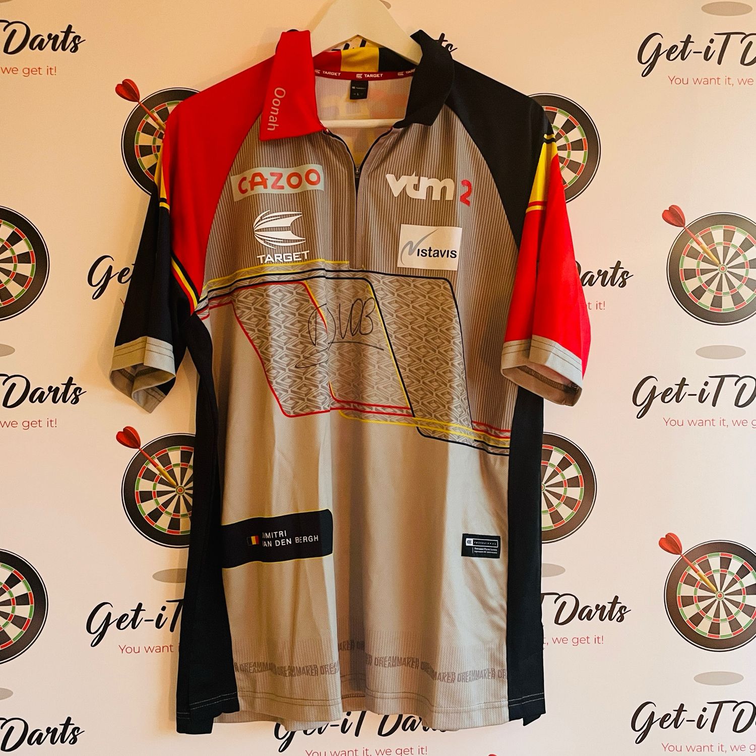 Dimitri Van Den Bergh Match Worn Shirt, the Masters vs James Wade