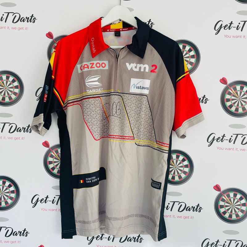 Dimitri Van Den Bergh Match Worn Shirt, The Masters 2024 2nd round vs Michael Smith