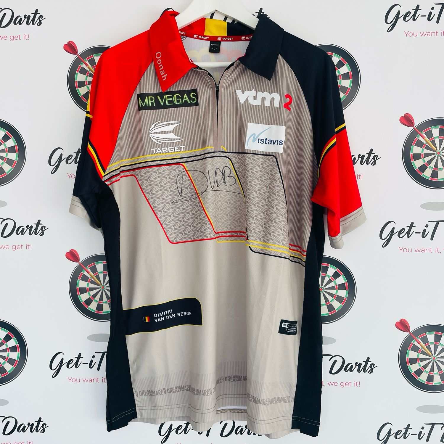 Dimitri Van Den Bergh Match Worn shirt, Nordic Dart Masters quarter final VS Gerwyn Price