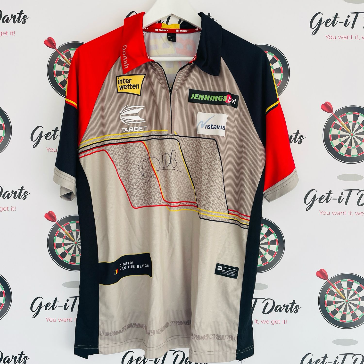 Dimitri Van Den Bergh Match Worn shirt, ET 10 VS Ricardo Pietreczko