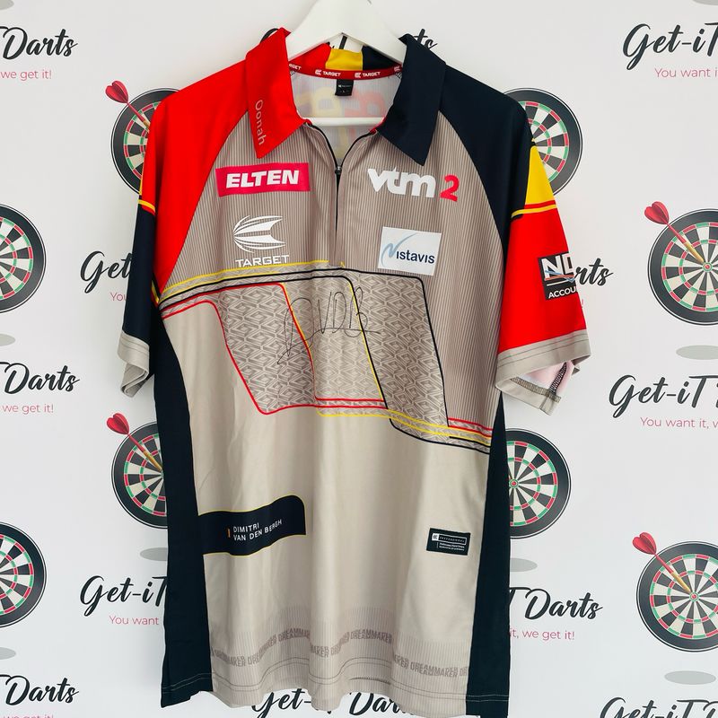 Dimitri Van Den Bergh Match Worn shirt, Dutch darts Championship 2024