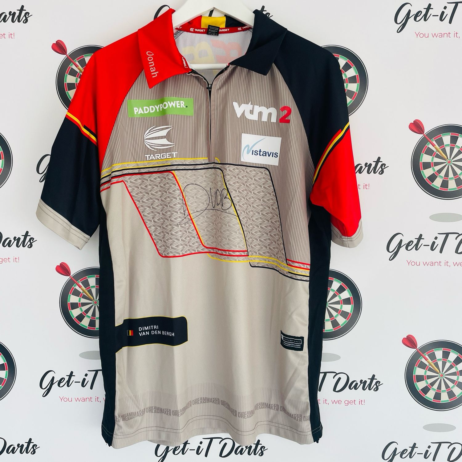 Dimitri Van Den Bergh Match Worn shirt, World Championship 2024 VS Florian Hempel