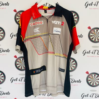 Dimitri Van den Bergh Match Worn Shirt, The Masters 2024 Quarter Final vs Damon Hera