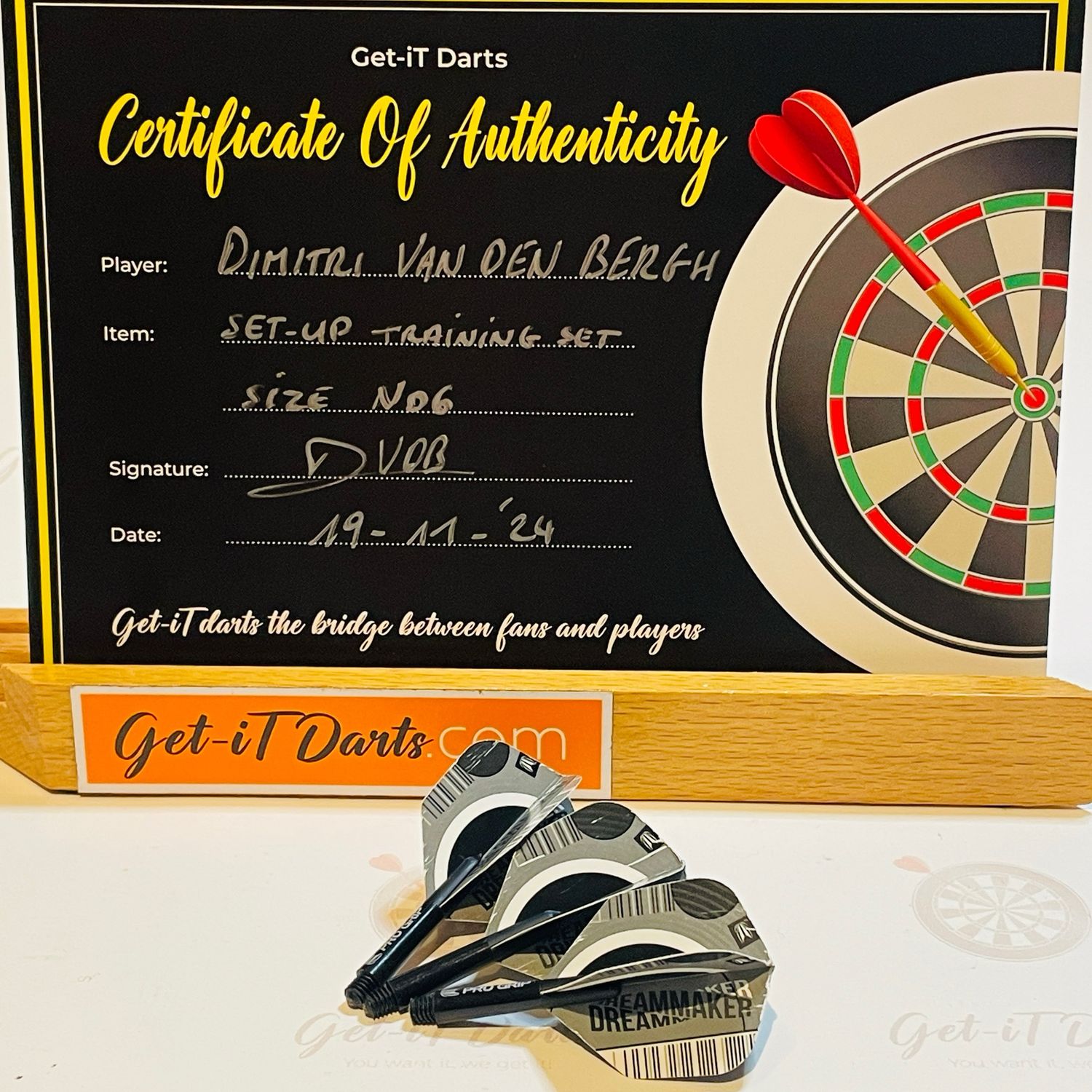 Dimitri van den Bergh match Used setup / Trainingsset NO6